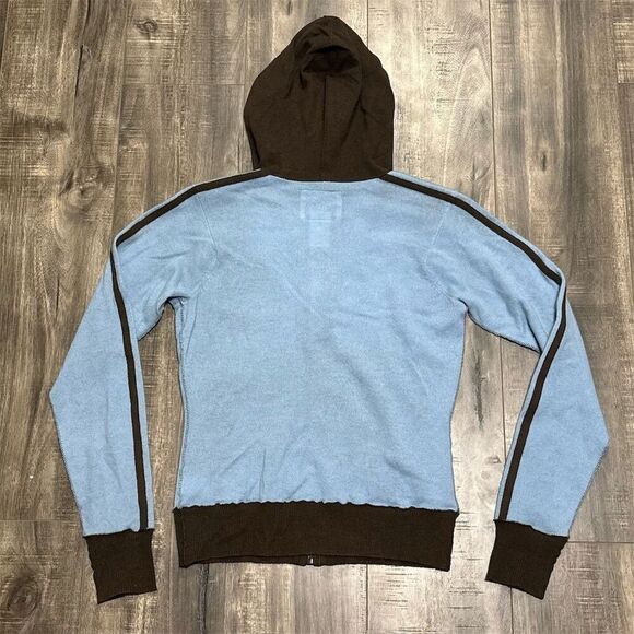 True Religion Women's Blue Zip-Up Hoodie Jacket Size S Casual - Picture 2 of 4